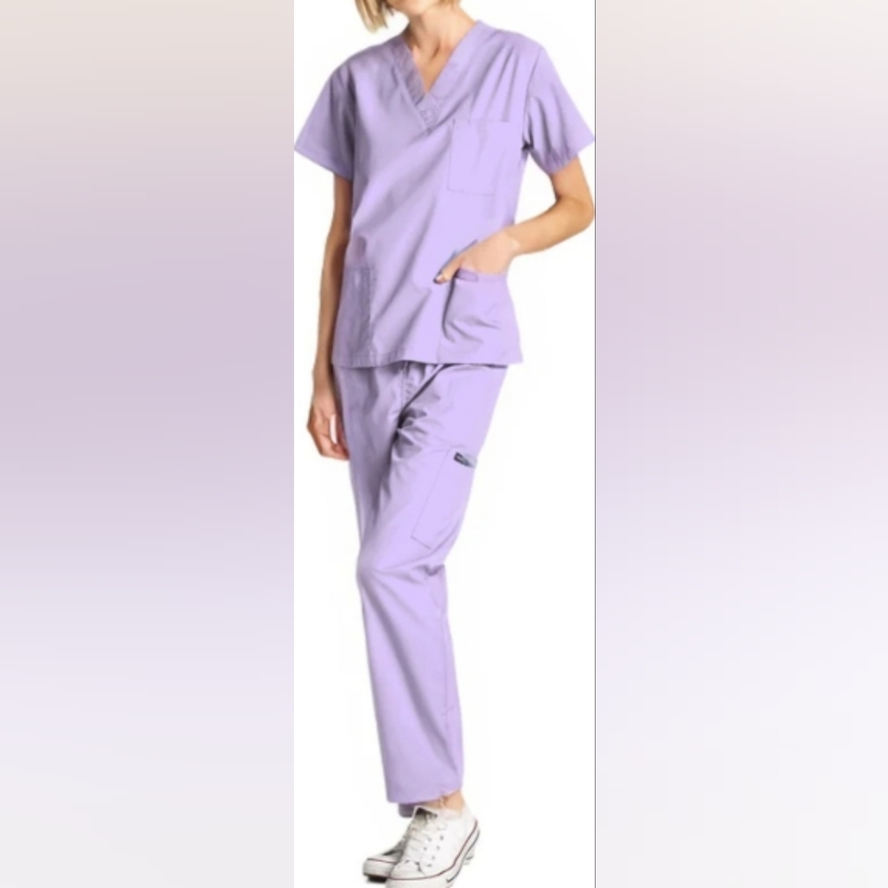 Women's Purple Scrub Set